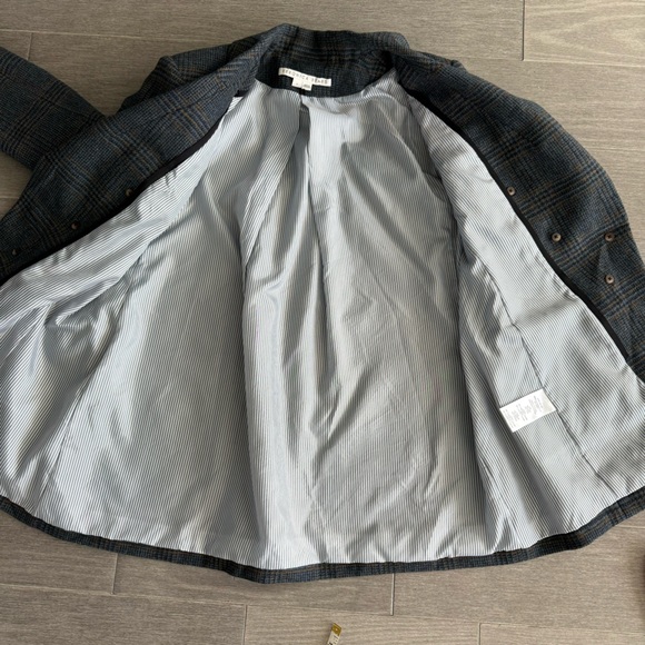 Veronica Beard Yareli Dickey Jacket in Navy Multi Size 4 Plaid Jacket Academia - Picture 12 of 16